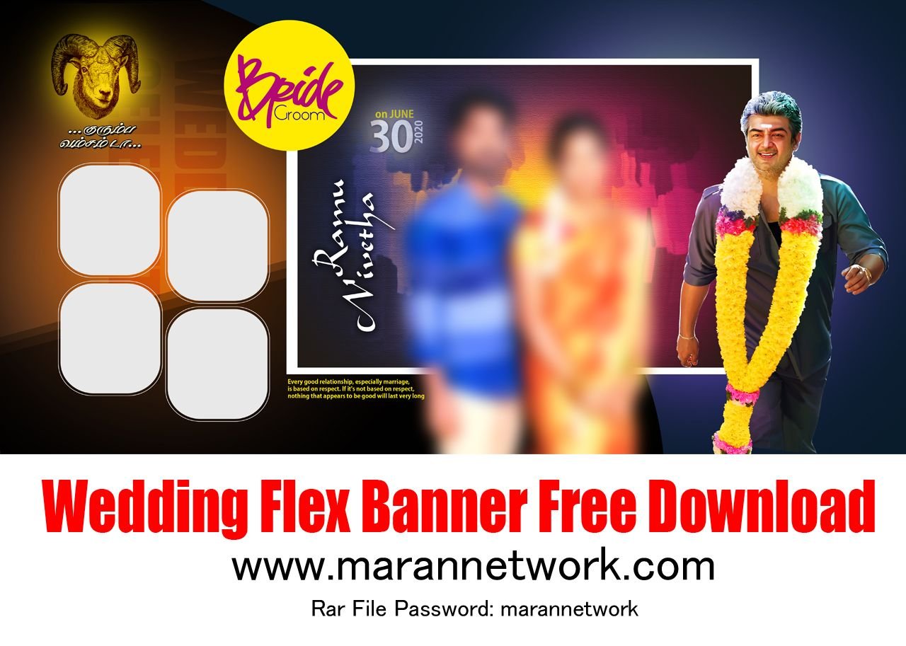 Wedding Flex Banner Psd File Free Download