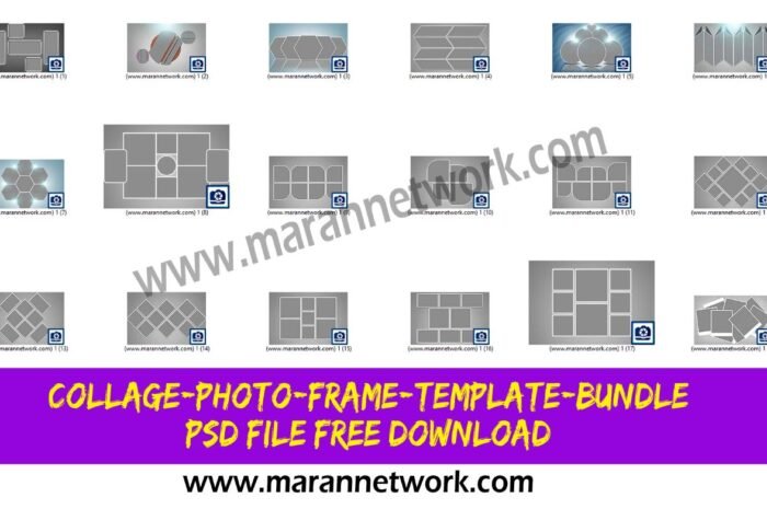 Collage Photo Frame Template Bundle Psd File Free Download