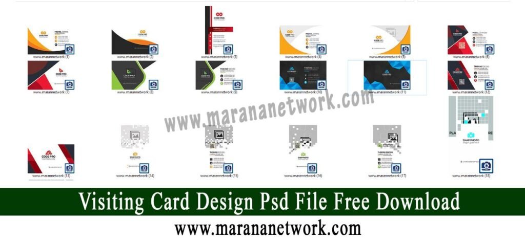 Business Card Design PSD File Free download