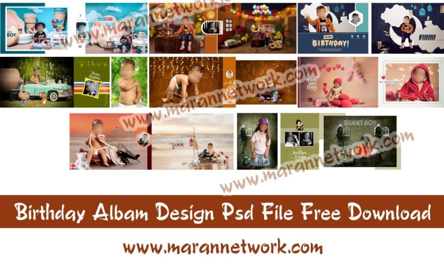 Birthday Albam Design PSD File Free Download