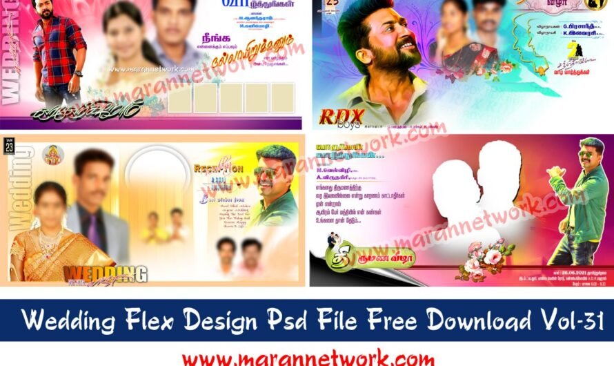 Wedding Flex Banner Design Psd Free Download Vol-31
