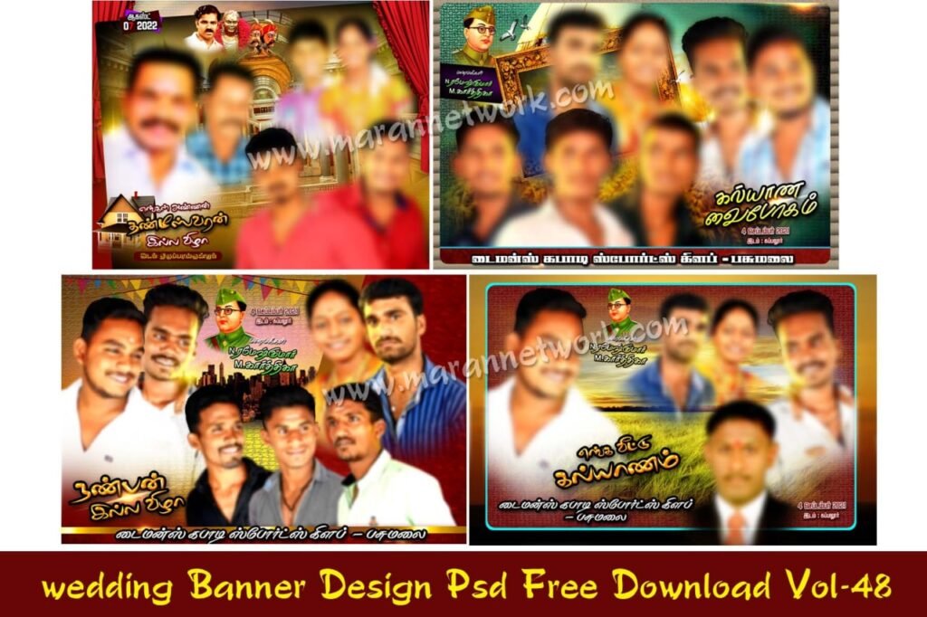 Wedding Banner Design Psd File Free Download Vol-48