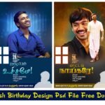 Dhanush Birthday Design Psd File Free Download