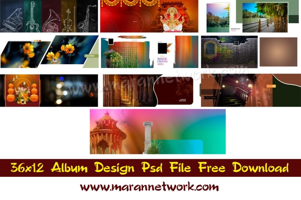 36×12 Wedding Album Design Psd File Free Download