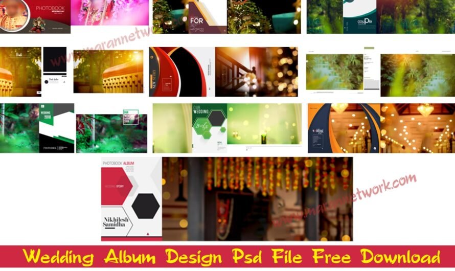 36 x 12 Wedding Album Templates Design Psd Download Vol-05