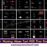 500+ Wedding Album Text PSD Free Download