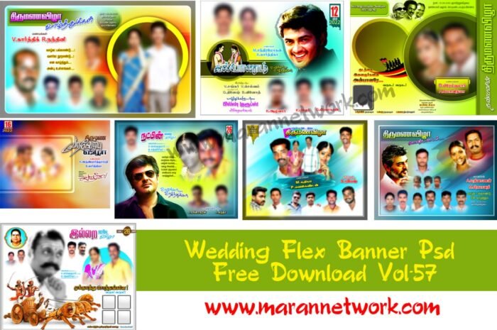 Wedding Flex Banner Design Psd File Free Download Vol-57