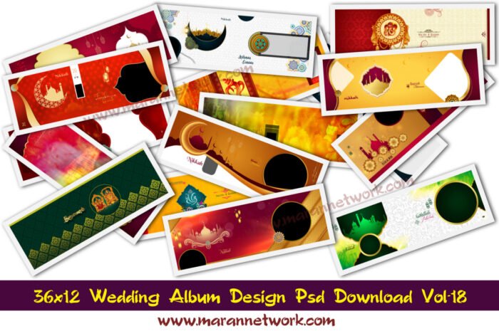 36×12 Wedding Album Templates Design Psd File Download