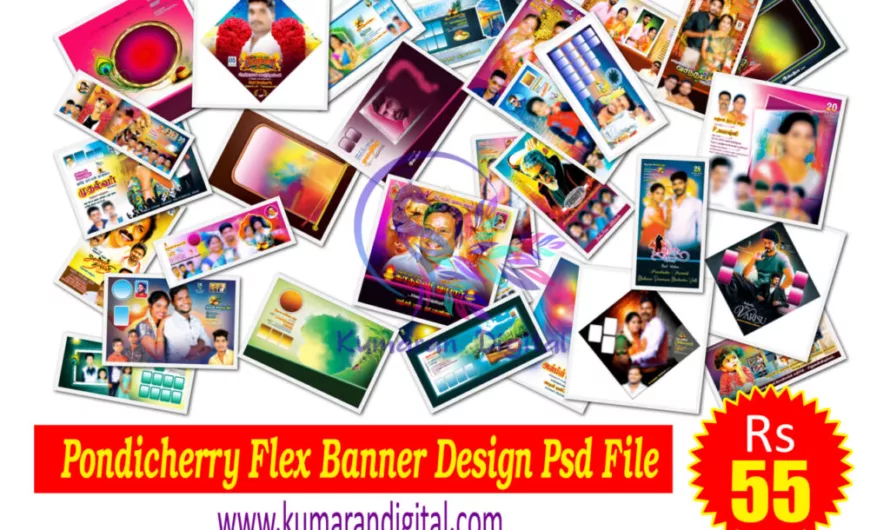 Pondicherry Flex Banner Design Psd File Collection